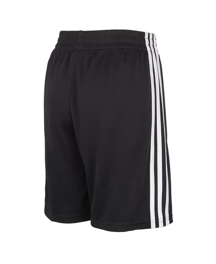 adidas Big Boys Classic Three Stripe Shorts Black