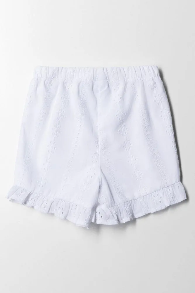 Anglaise Shorts White