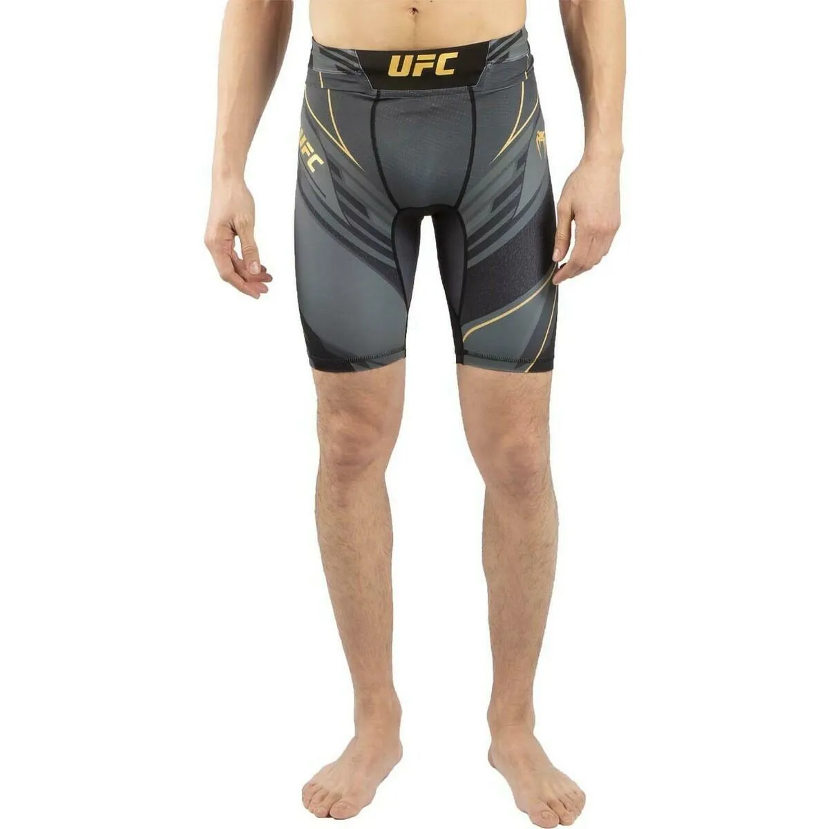 Black/Gold Venum UFC Pro Line Vale Tudo Shorts