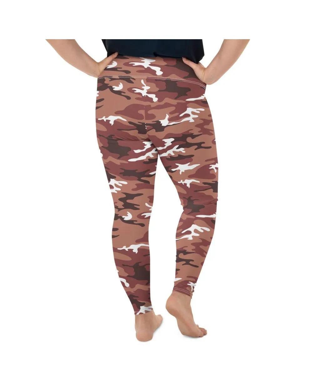 Brown Camo Plus Size Leggings