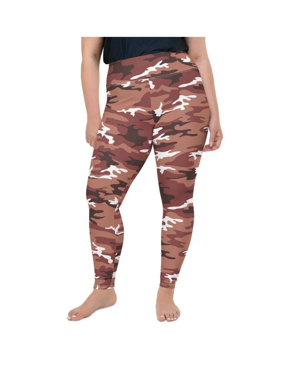 Brown Camo Plus Size Leggings