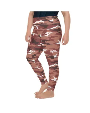 Brown Camo Plus Size Leggings