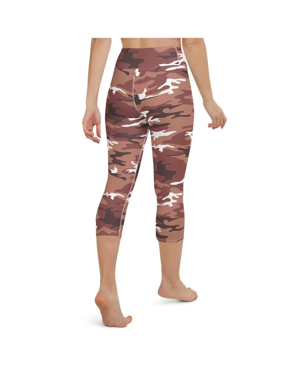 Brown Camo Yoga Capris