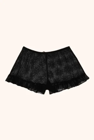 Chloe ruffle shorts - black