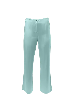 Classic Straight Leg Pants In Sea Foam