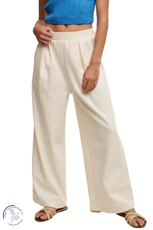 Cloud Nine Pleated Wide Leg Sweatpants