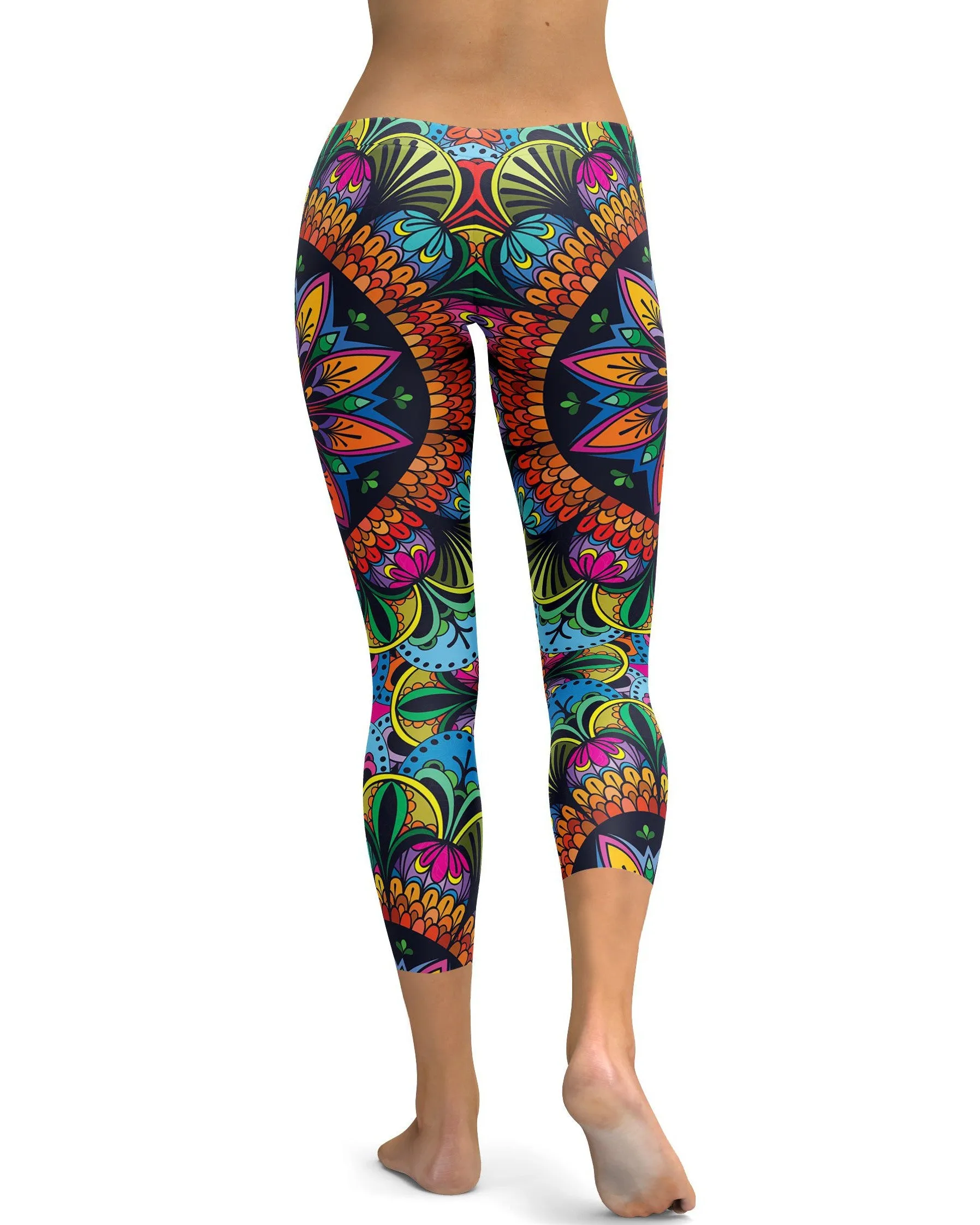 Colorful Mandala Capris