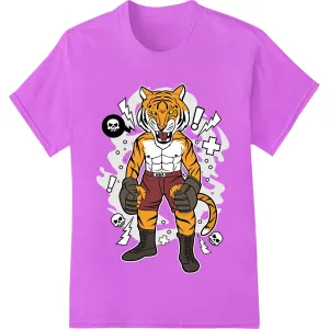 Fierce Tiger Fighter Heat Transfer - Unleash Your Wild Side