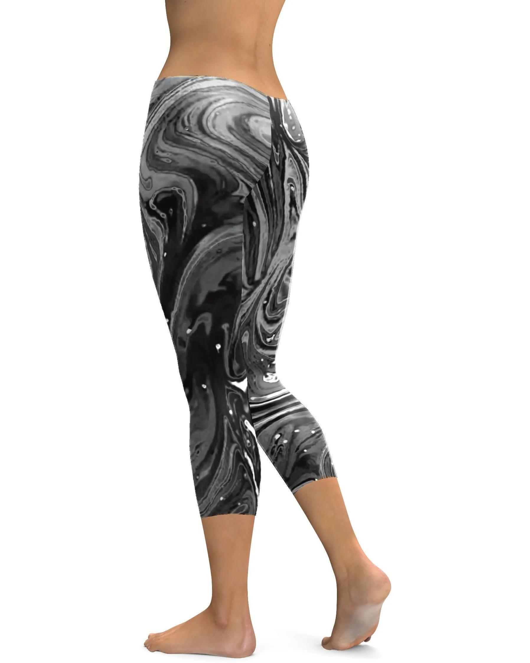 Grey Swirl Capris