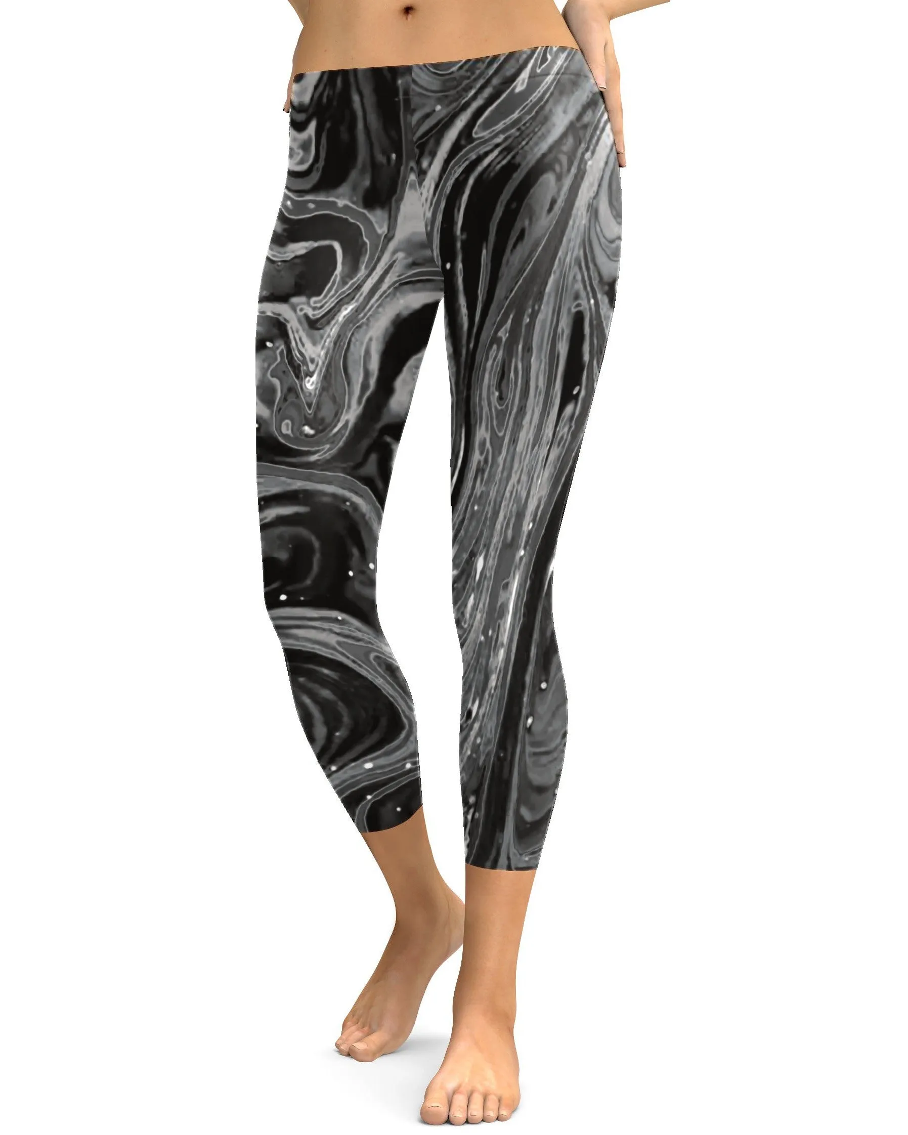 Grey Swirl Capris