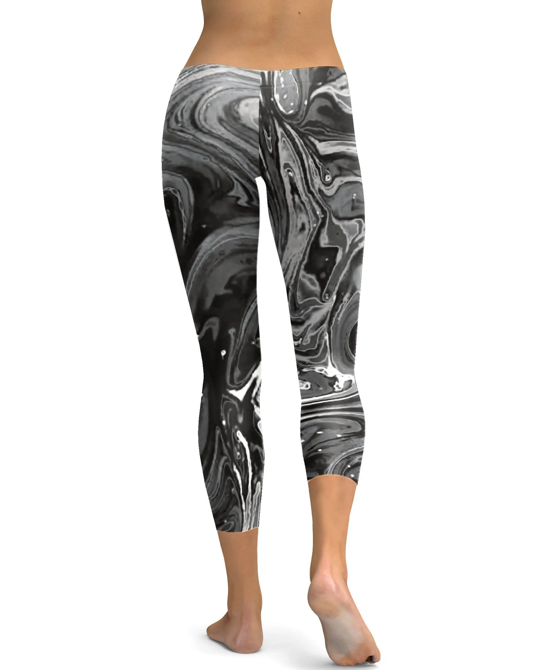 Grey Swirl Capris