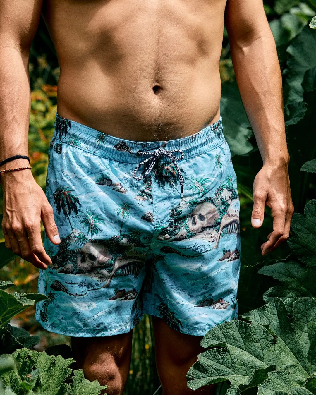 Hawaiian Isle - Mens Swimshort - Blue