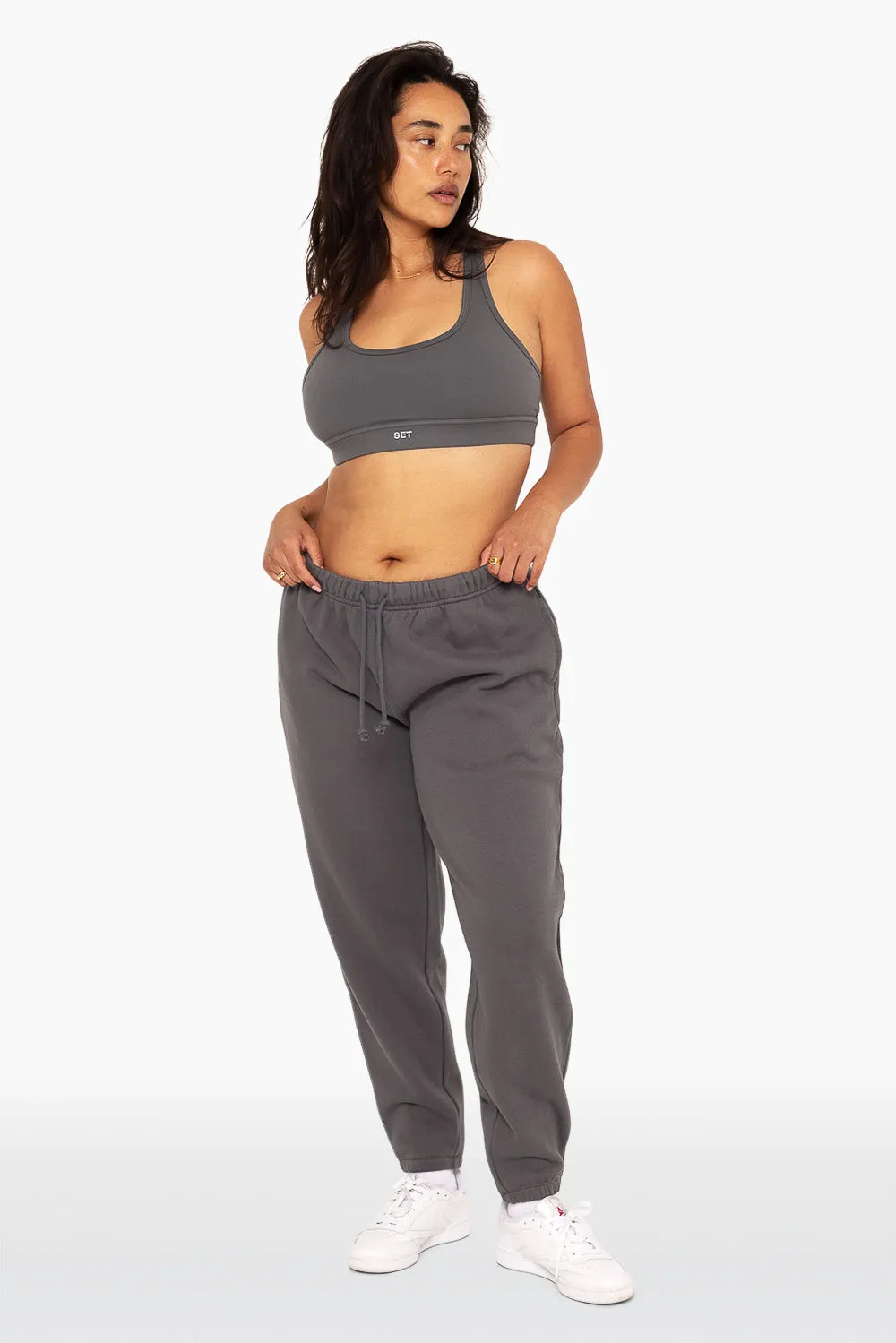 HEAVYWEIGHT SWEATS DRAWSTRING SWEATPANTS - GRAPHITE