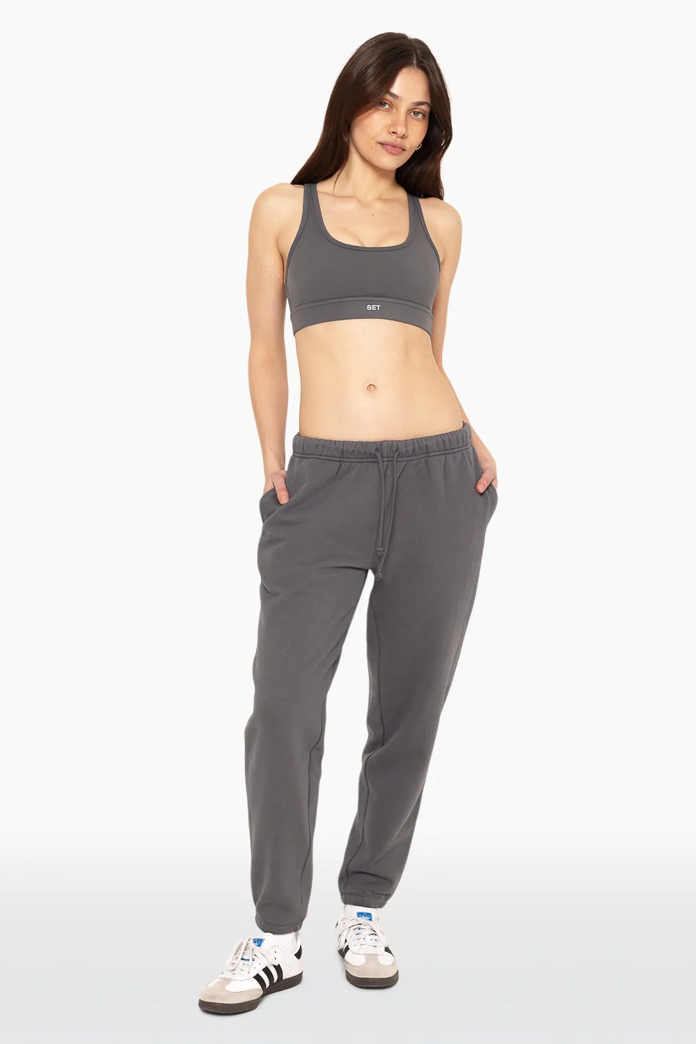 HEAVYWEIGHT SWEATS DRAWSTRING SWEATPANTS - GRAPHITE