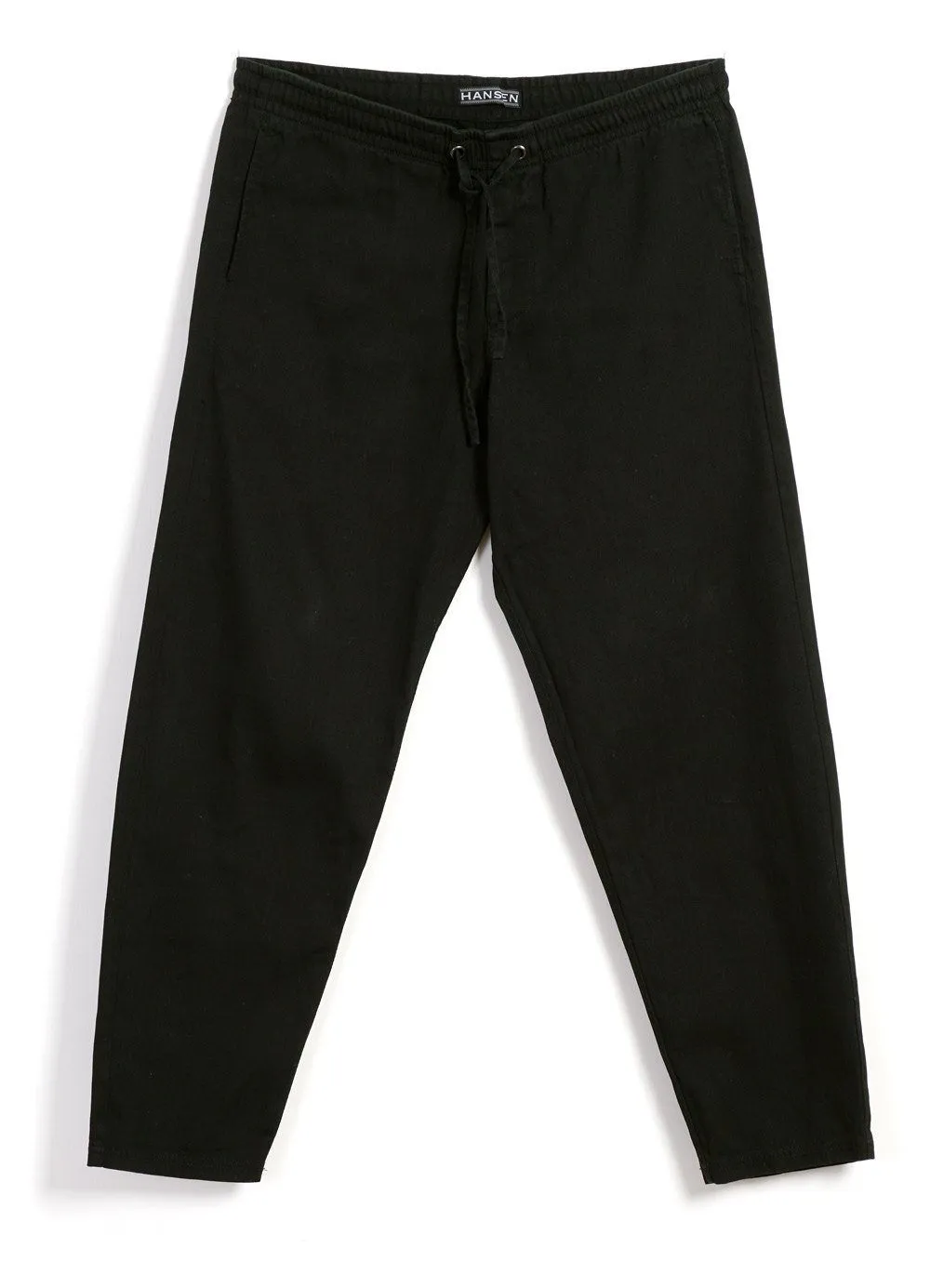 JIM | Casual Drawstring Trousers | Washed Black