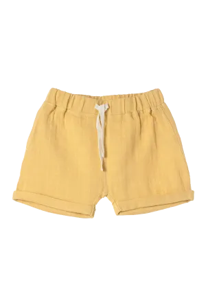 Jimmy shorts Play of Colors Sun-ochre organic muslin