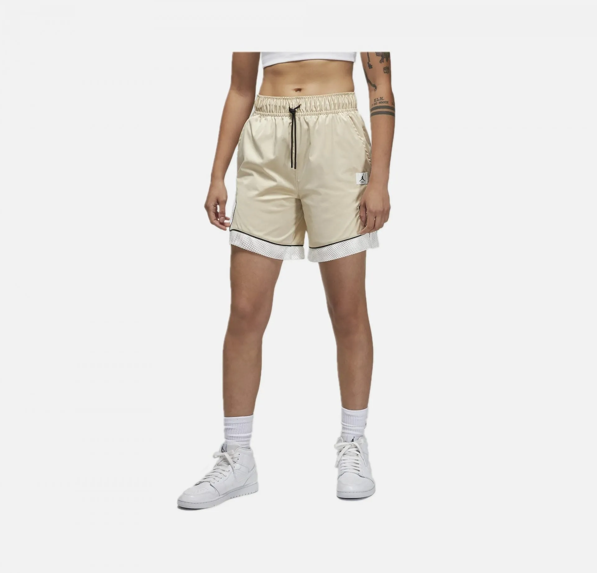 Jordan | WMN'S JORDAN ESSENTIAL DIAMOND SHORT  { SAND DRIFT / SAIL