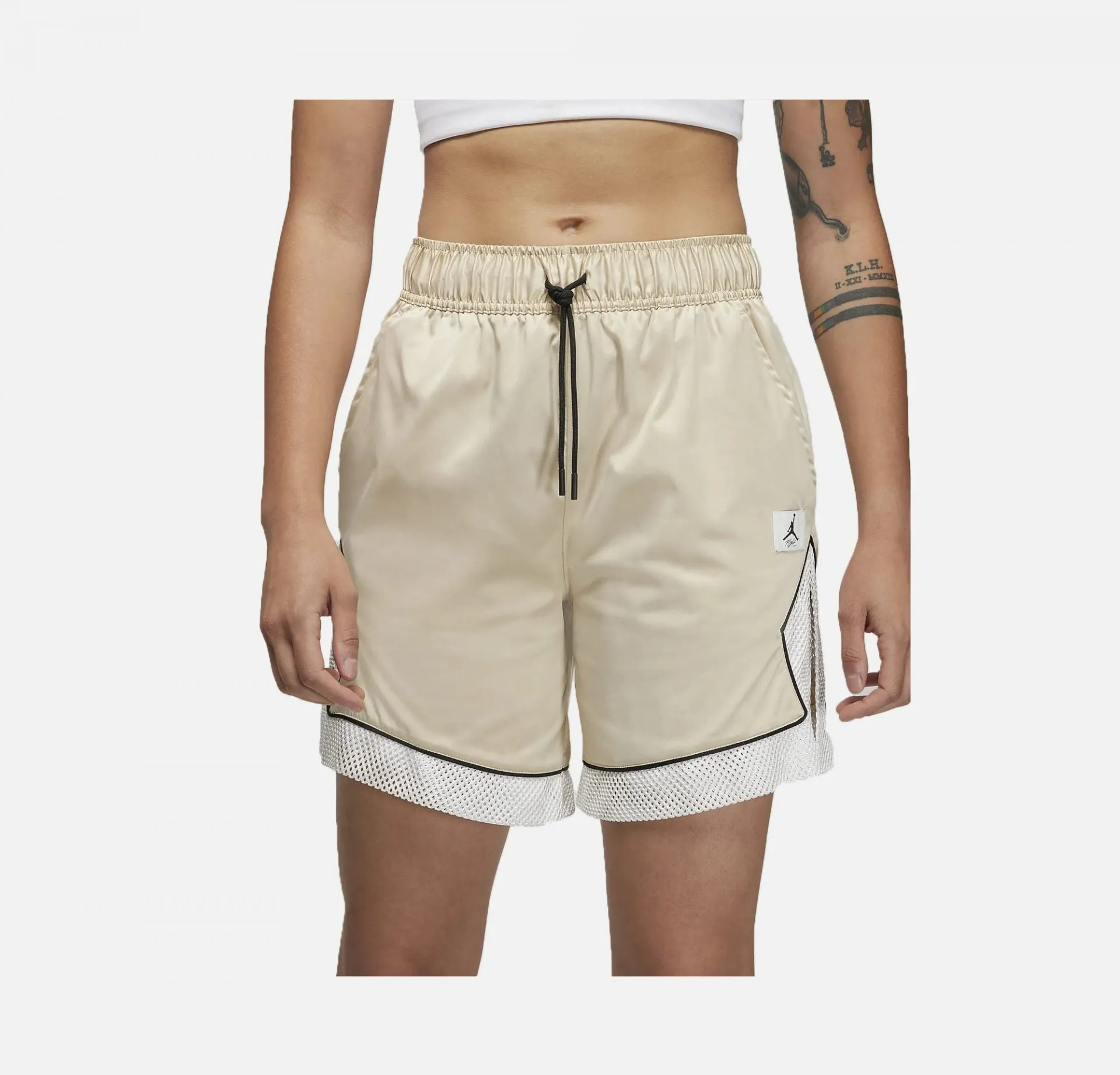 Jordan | WMN'S JORDAN ESSENTIAL DIAMOND SHORT  { SAND DRIFT / SAIL