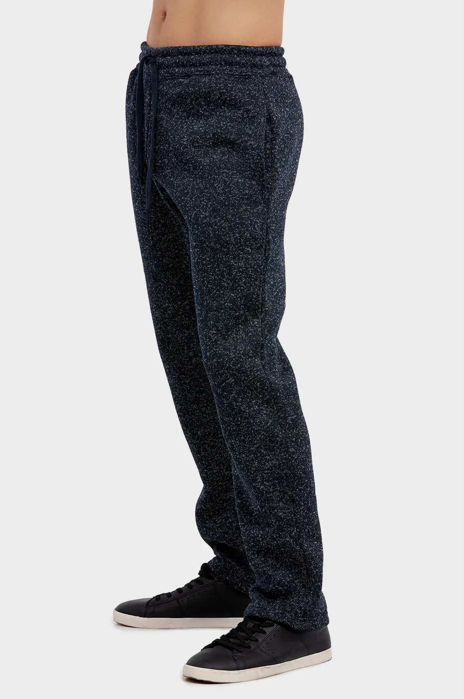 KNOCKER MEN'S MEDIUMWEIGHT FLEECE SPACEDYE SWEATPANTS (SP1010_NVM)