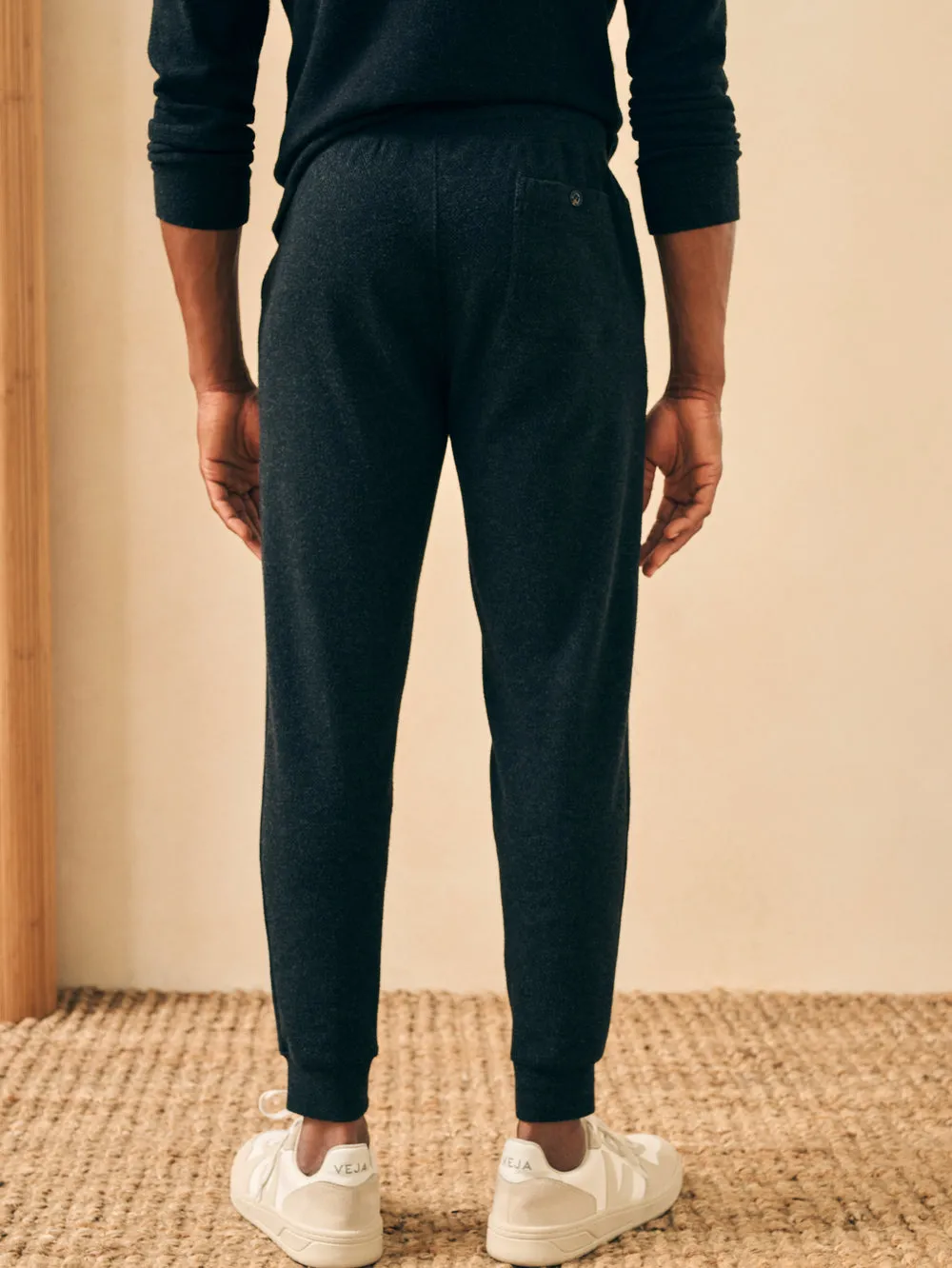 Legend Sweatpants in Heathered Black Twill