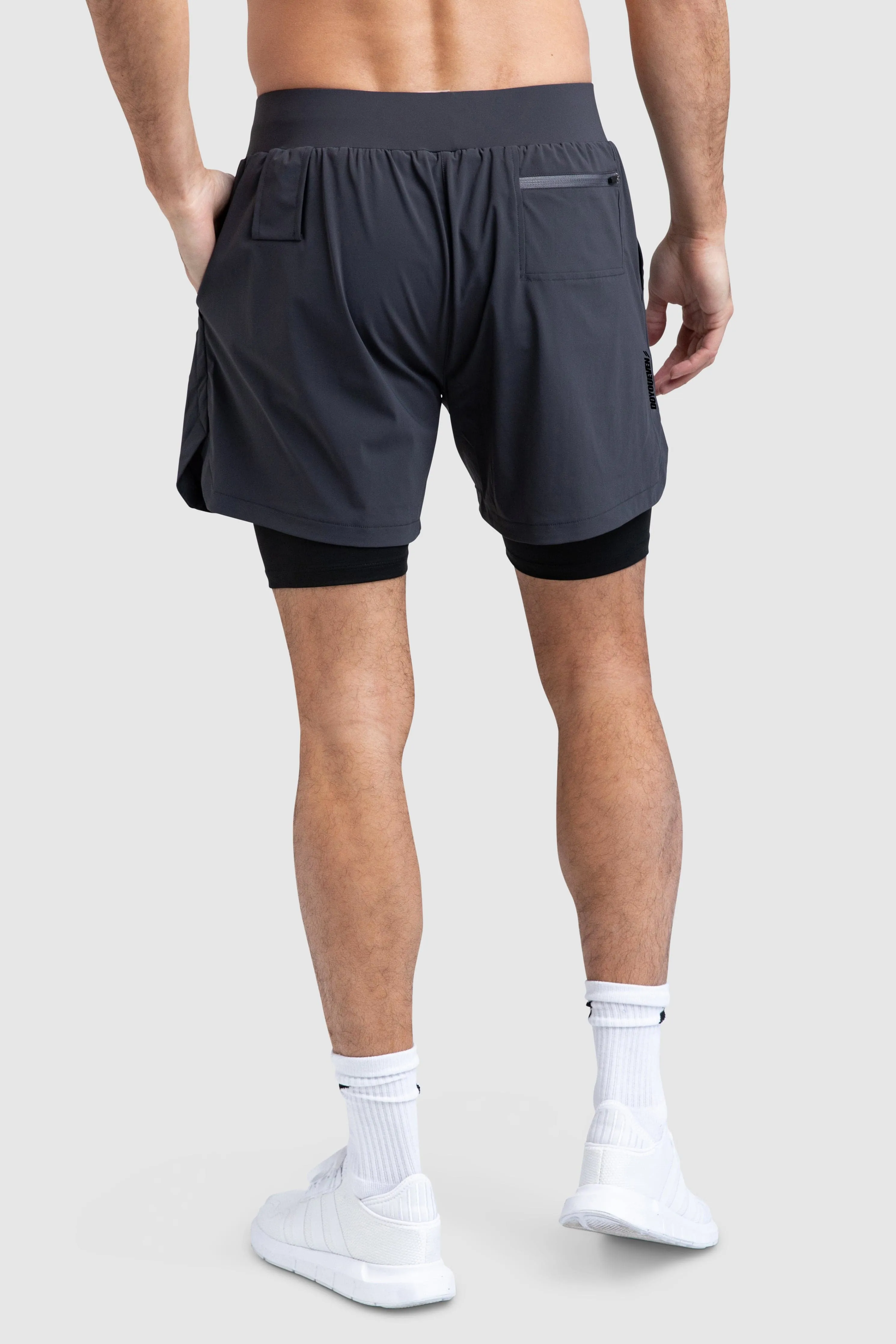 Level Up Shorts - Charcoal