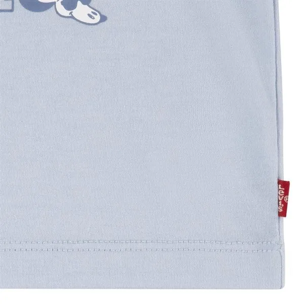 Levi's Critter Stacked T-Shirt And Shorts Niagra Mist