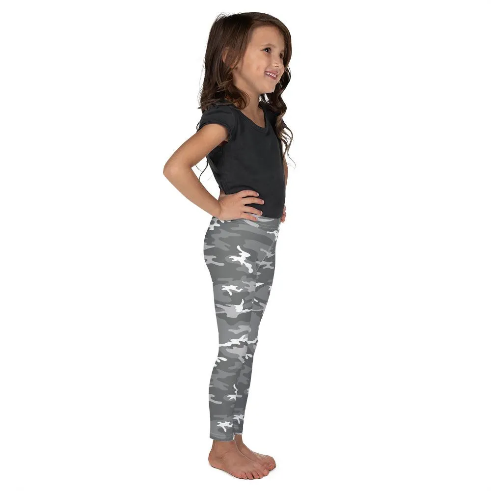 Light Grey Camo Kid's Leggings