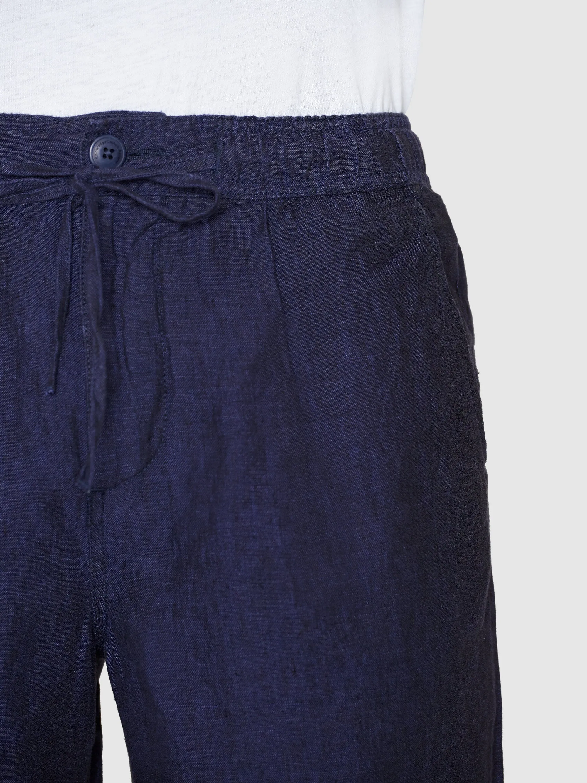 Loose Linen shorts - Total Eclipse