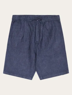 Loose Linen shorts - Total Eclipse