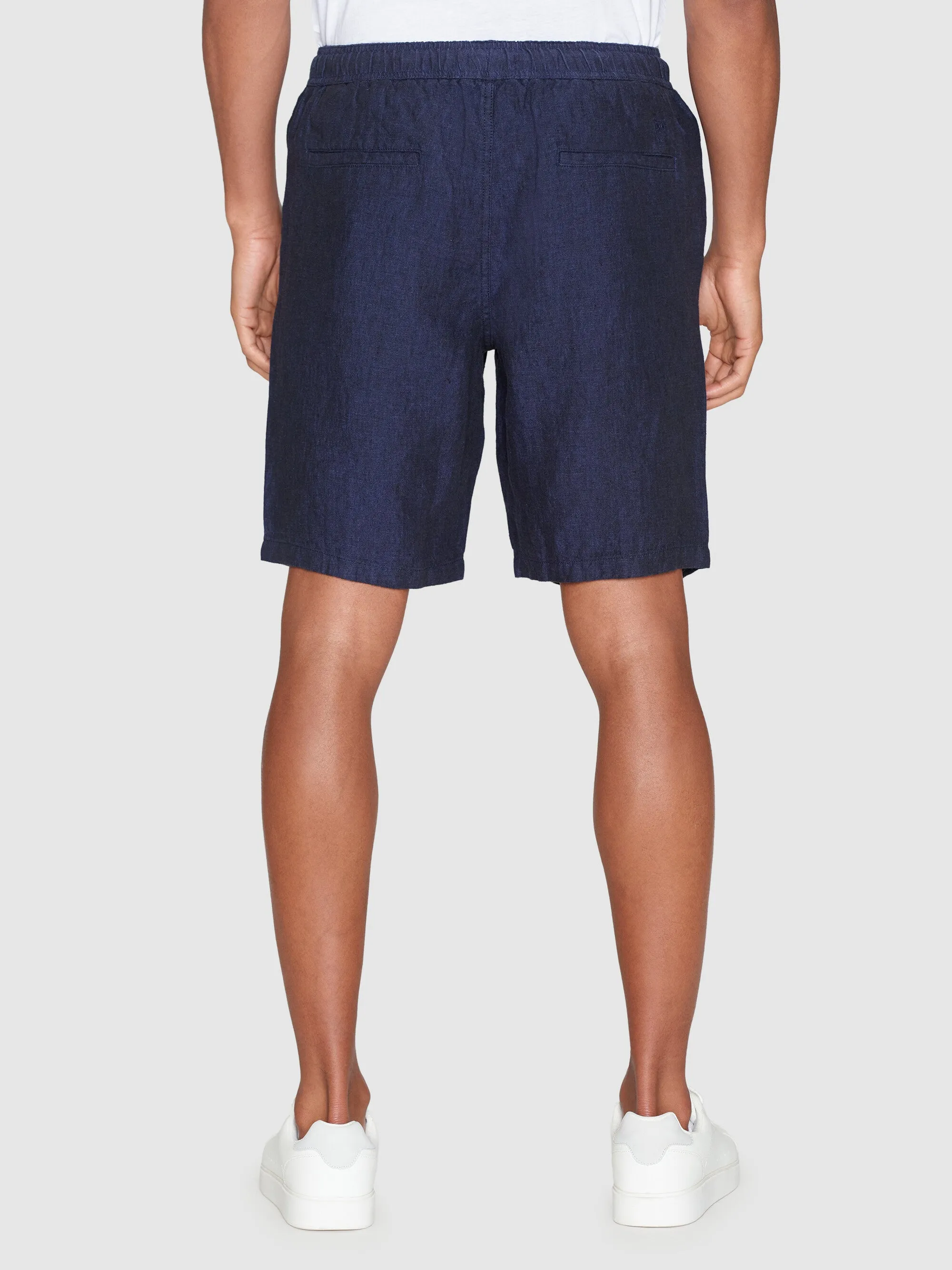 Loose Linen shorts - Total Eclipse