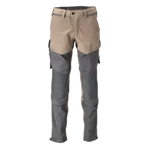 Mascot 22279 Ultimate Stretch Click System Pocket Trousers Dark Sand / Stone Grey