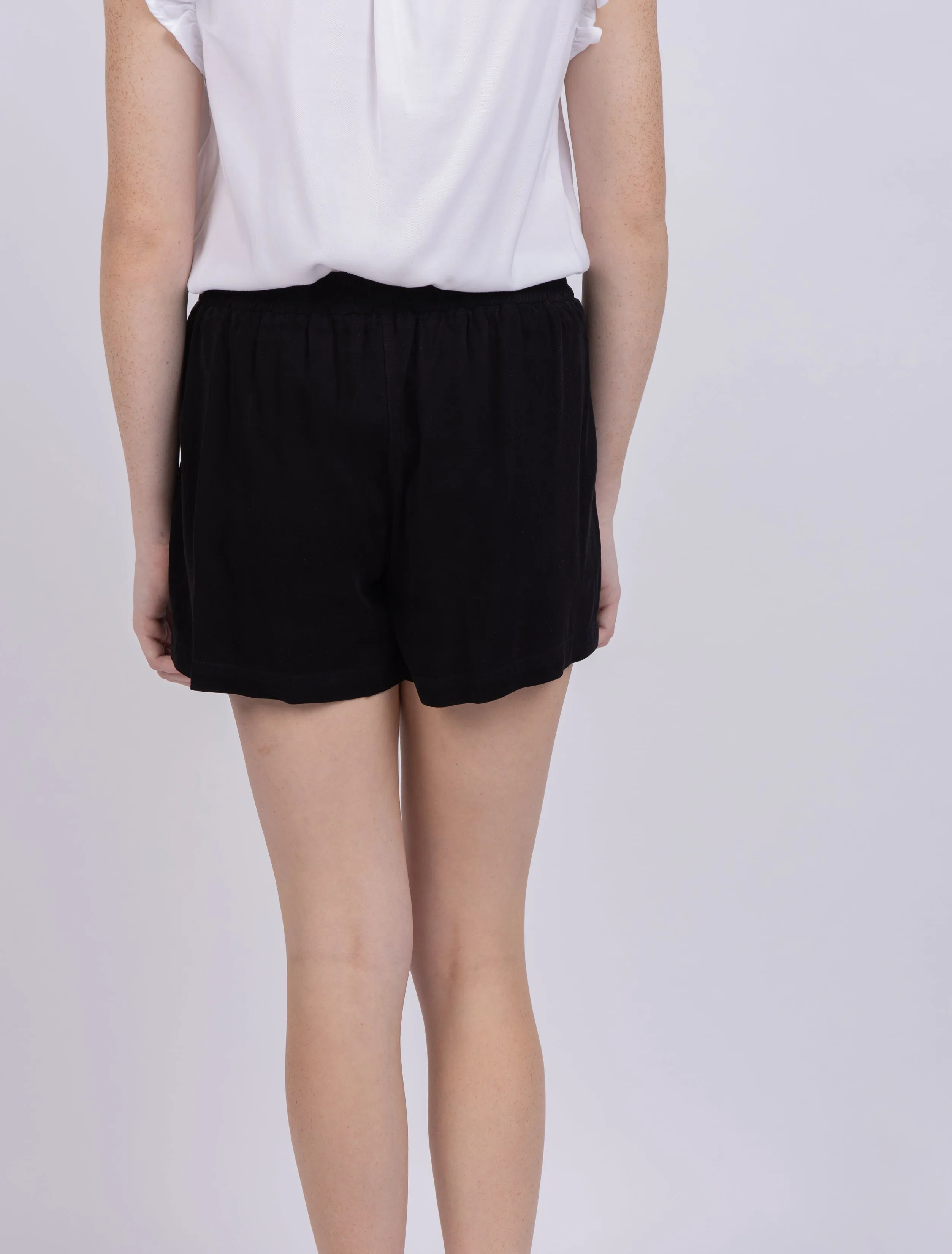 Maven West Pleated Short in Black