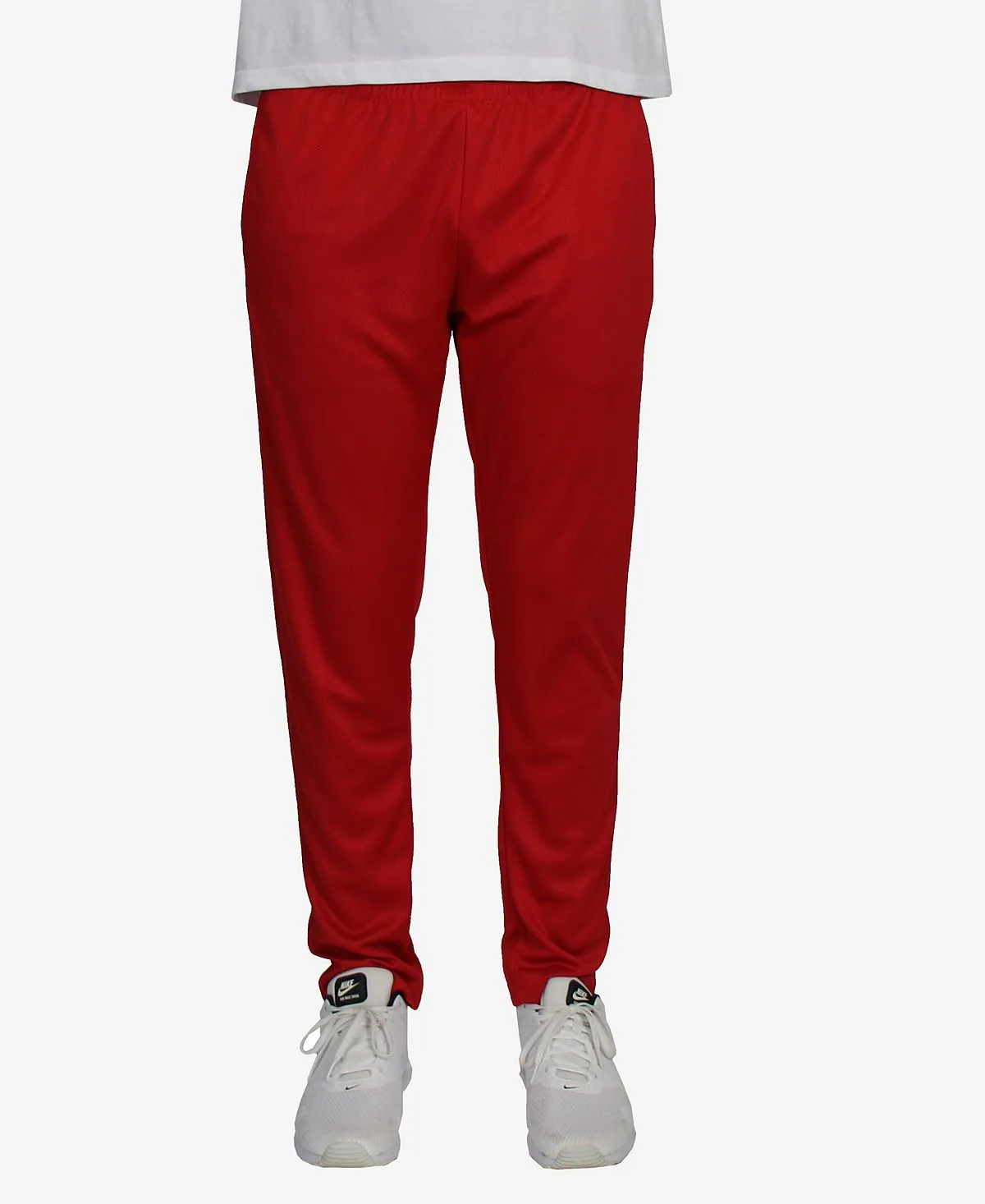 Men's moisture-wicking dry fit active Galaxy By Harvic sweatpants, red