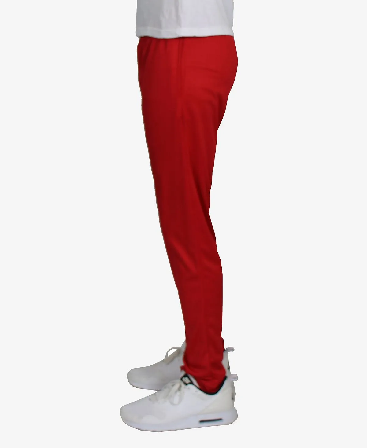 Men's moisture-wicking dry fit active Galaxy By Harvic sweatpants, red