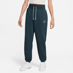 Nike Sportswear Women's Green High-Waisted Oversized Fleece Sweatpants