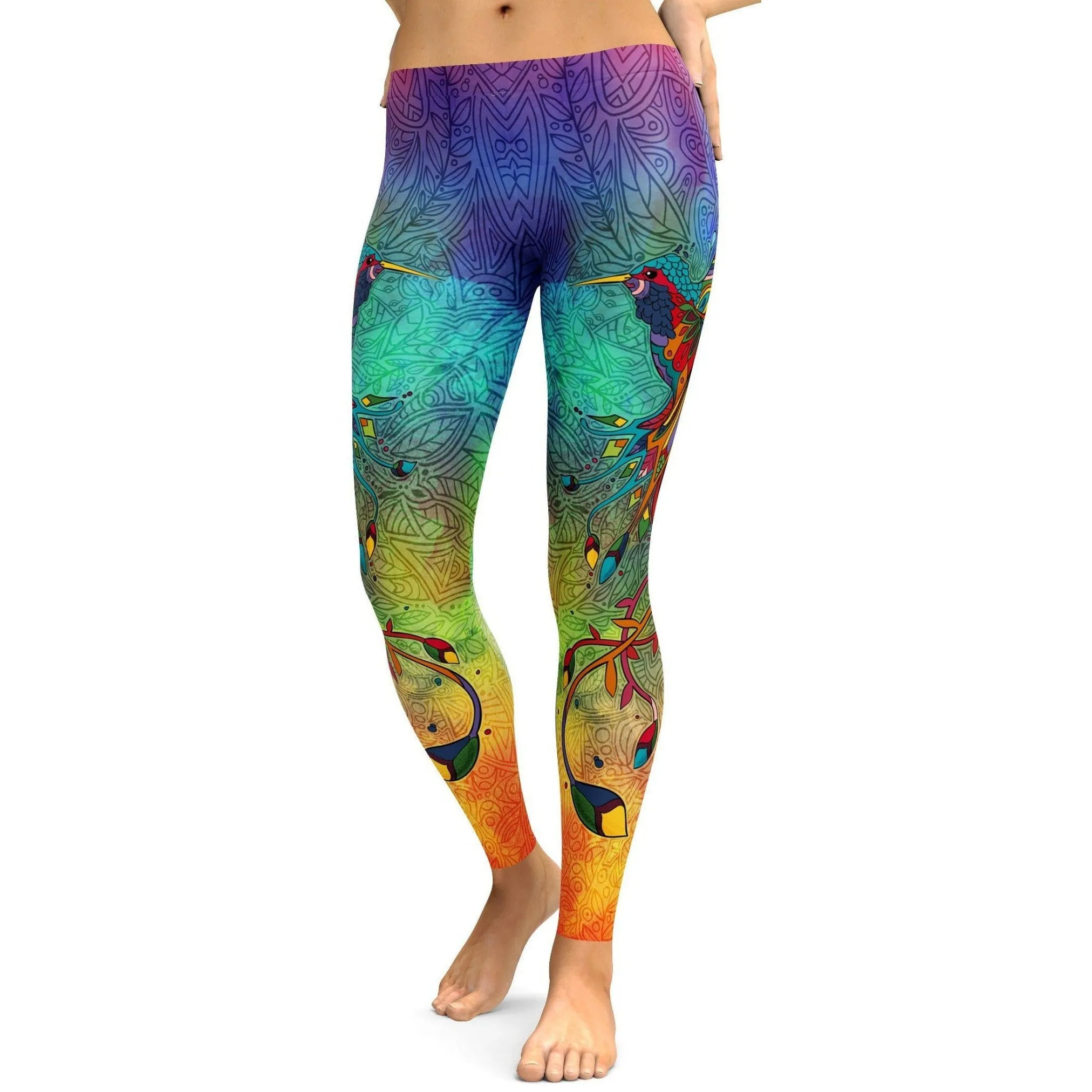 Ornamental Hummingbird Leggings