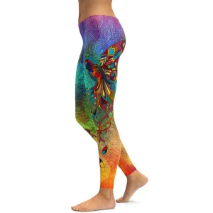 Ornamental Hummingbird Leggings