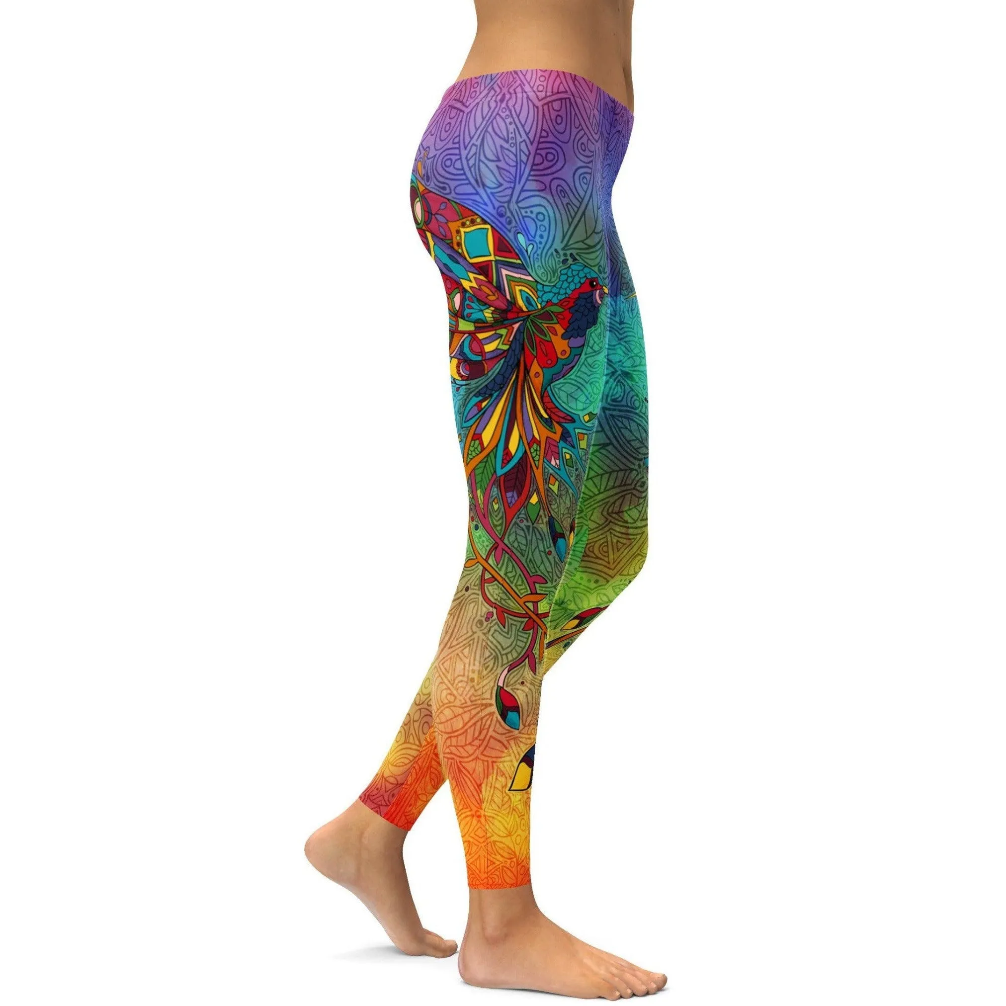 Ornamental Hummingbird Leggings