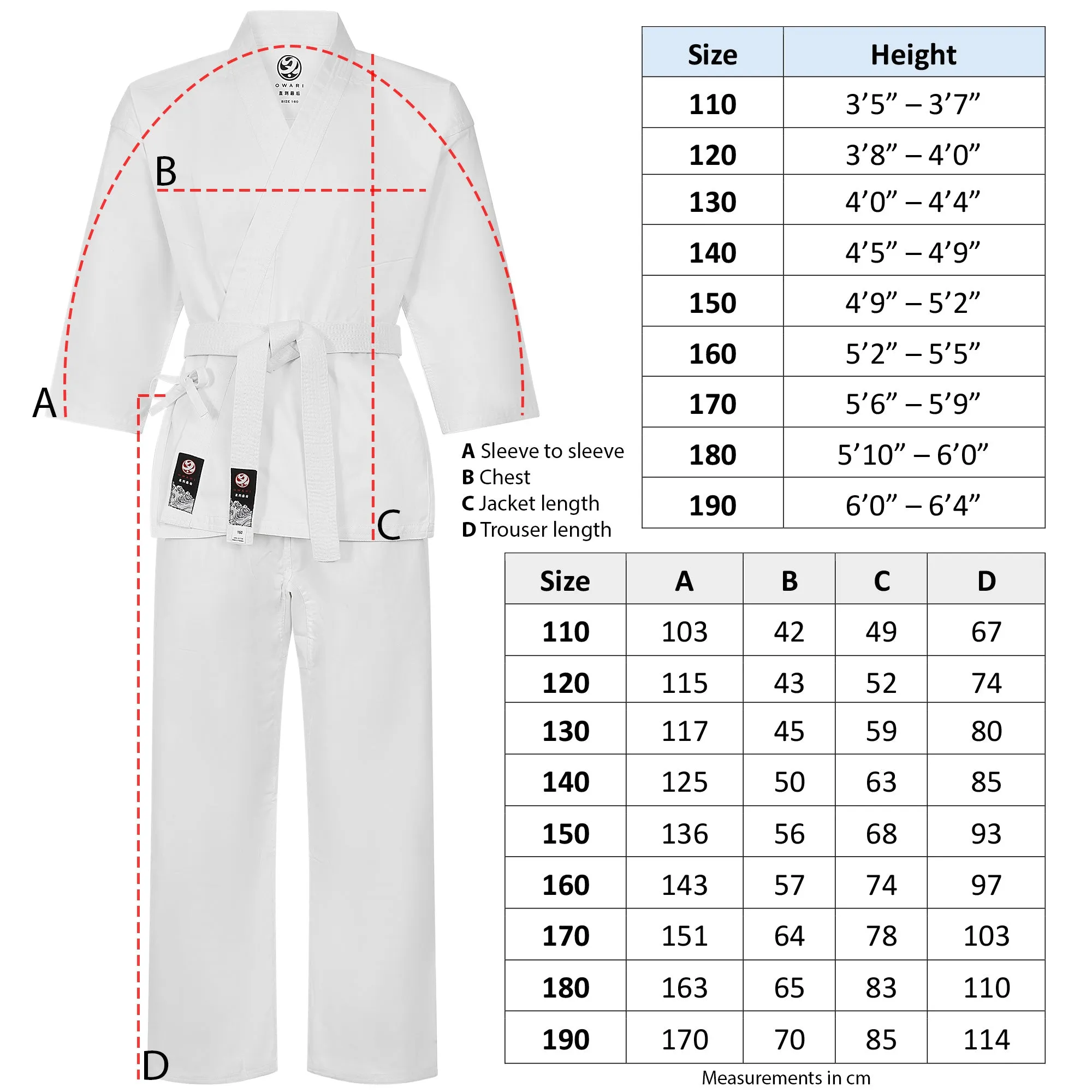 Owari Student Karate Suit & White Belt