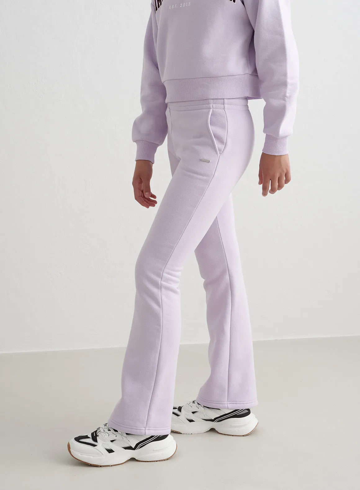 Pale Lavender Young Flare Sweatpants