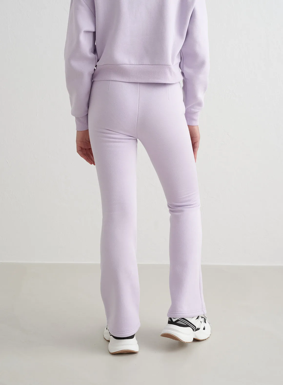 Pale Lavender Young Flare Sweatpants