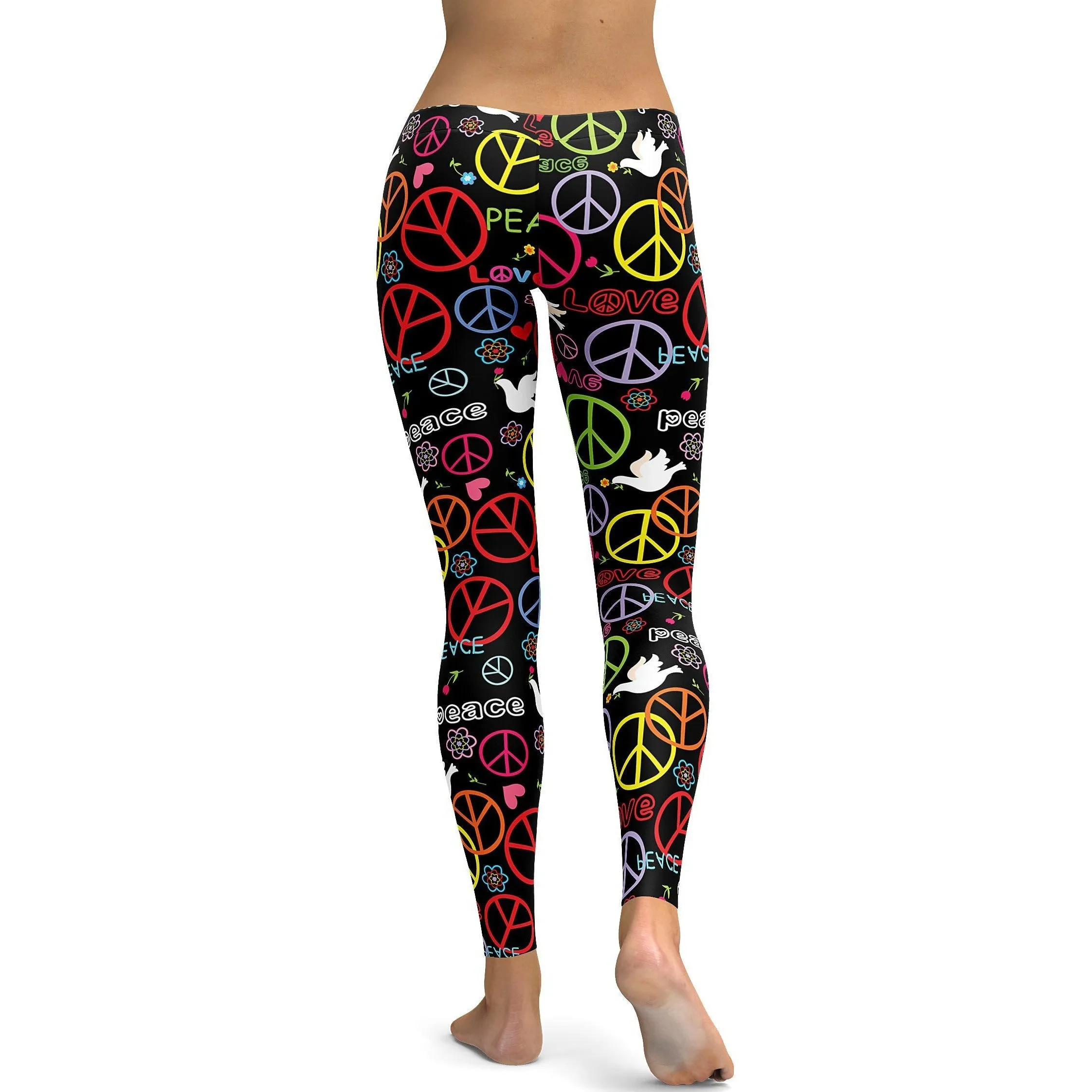 Peace Symbol Leggings