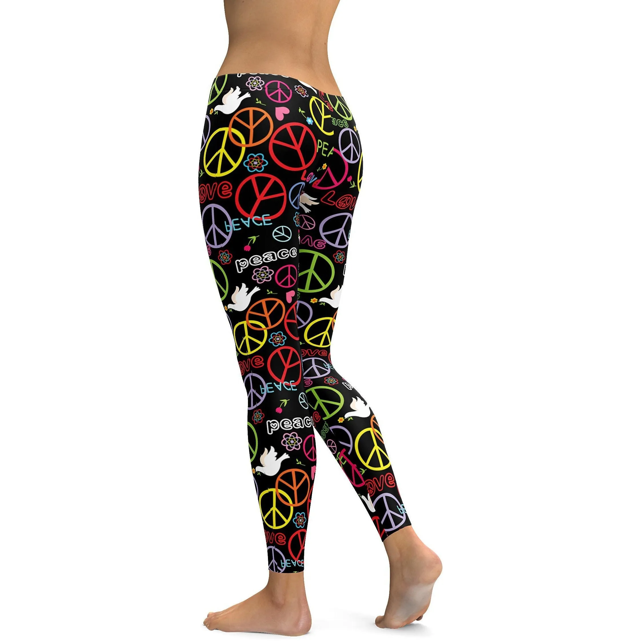 Peace Symbol Leggings