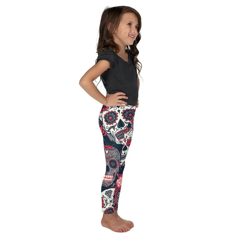 Pink Sugar Skull Kid's Leggings