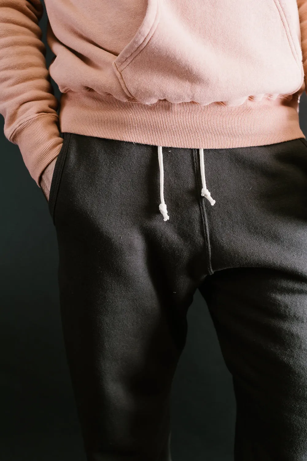 "Tsuriami" Loop Wheel Sweatpants - Sumikuro