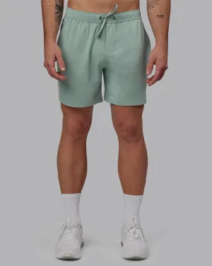 Restore 6" CloudFLX Shorts - Iceberg Green Marl