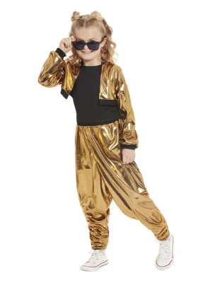 Retro 80s Hammer Time Girls Costume Large