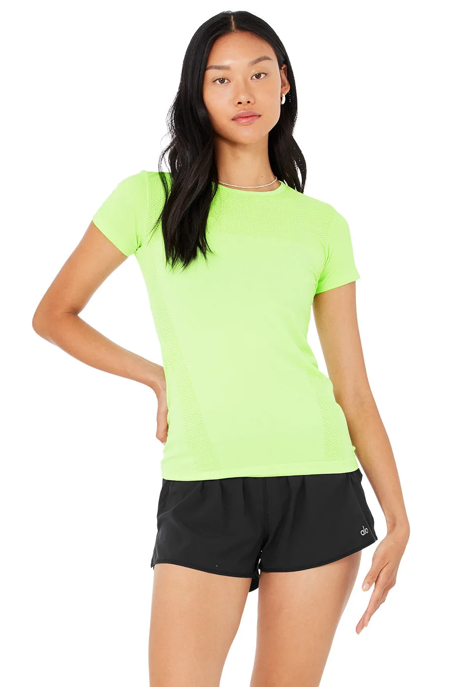 Seamless Essential Short Sleeve - Neon Lime