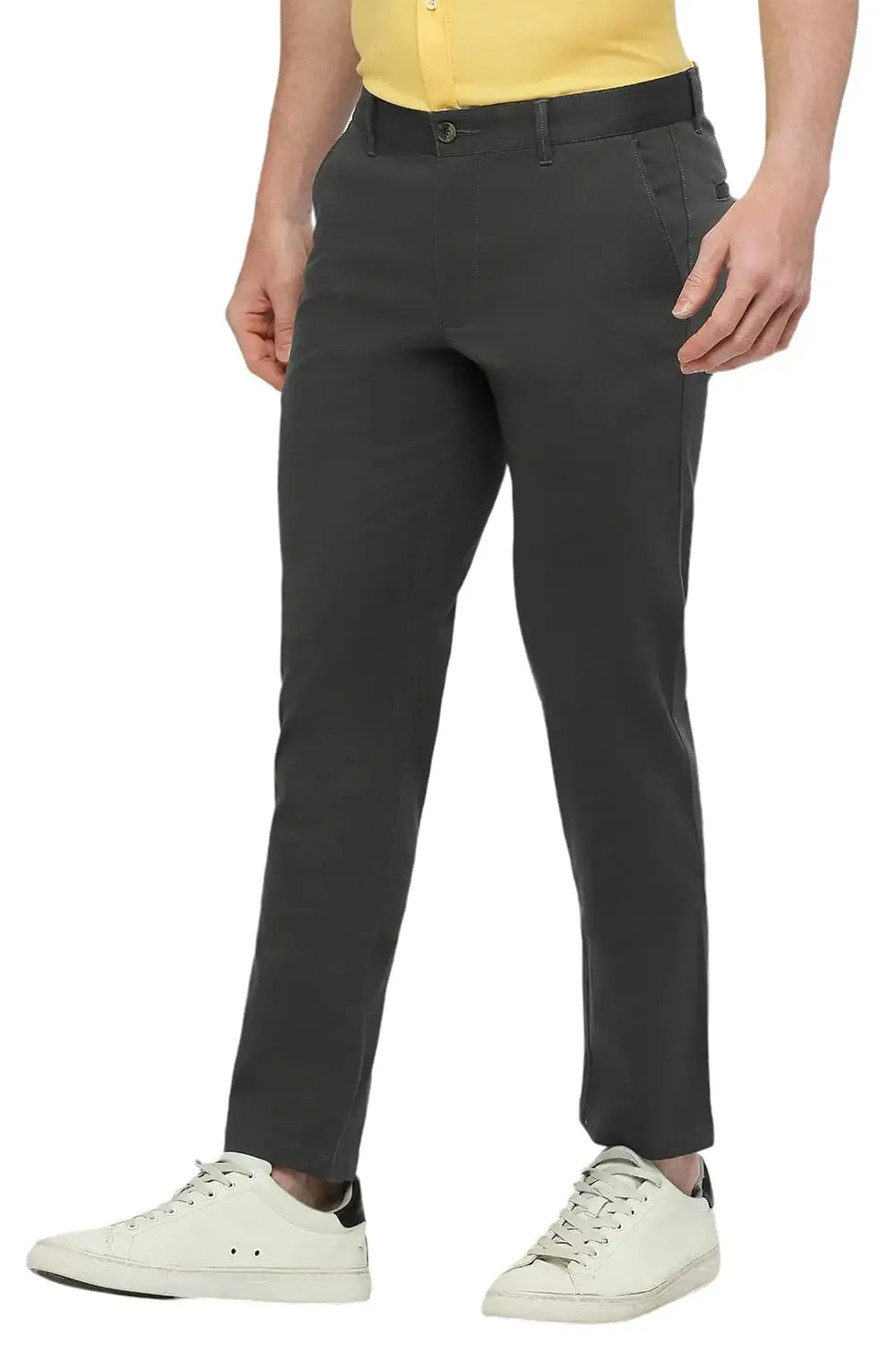 Skinny Fit Cotton Stretch Dobby Trousers