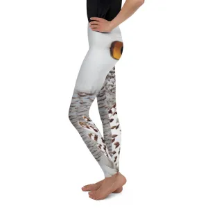 Snowy Owl Eyes Youth Leggings